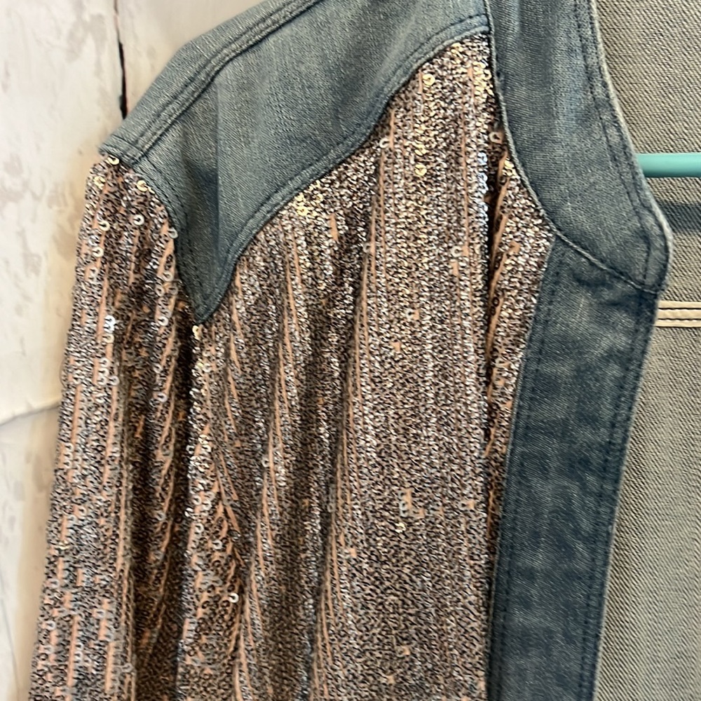 Chicos denim and sequin jacket - Picture 4 of 6